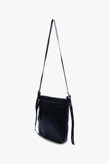 Bolsa Feminina com Alça Transversal Couro Legítimo