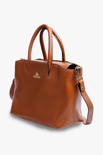 Bolsa Feminina com Alça Transversal Couro Legítimo