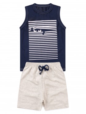 Conjunto Infantil Menino Regata Espião