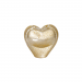 Imagem Decorativa Murano Coração Vertical Pp Cristal C/Ouro 24k