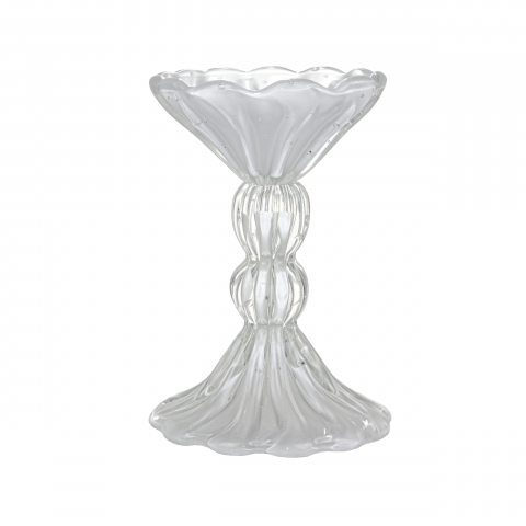 Castiçal Murano Sierra Quartzo Perola