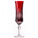 Taça Cristal Lapidado 66 P/Champagne Vermelho 210ml
