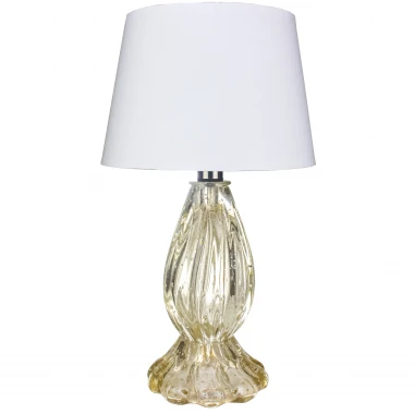 Abajur Murano La Pigna Cristal C/Ouro 24k