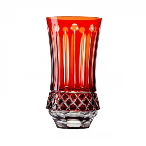 Copo Cristal Lapidado 69 Long Drink Vermelho 400ml