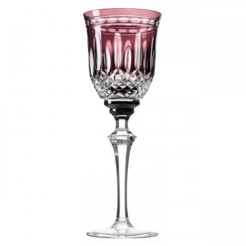 Taça Cristal Lapidado 68 P/Agua Ametista Mozart 350ml