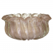 Centro de Mesa Murano Nice Jade Rosa com Ouro 24k