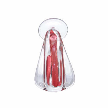 Imagem Santa Cristal Murano P Quartzo Rose
