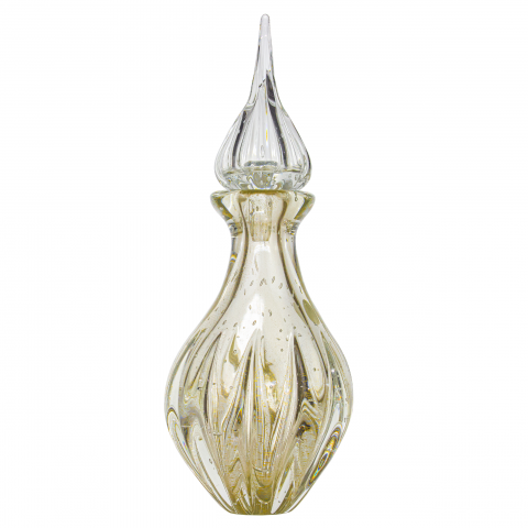 Garrafa Murano Licoreira Cristal com Ouro 24k