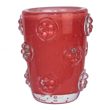 Vaso Murano Flowers P Quartzo Rose