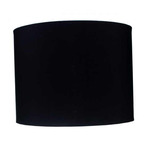 Cupula Abajur Cilindrica 40x30cm Preto