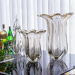 Vaso Murano Everest Cristal com Ouro 24k