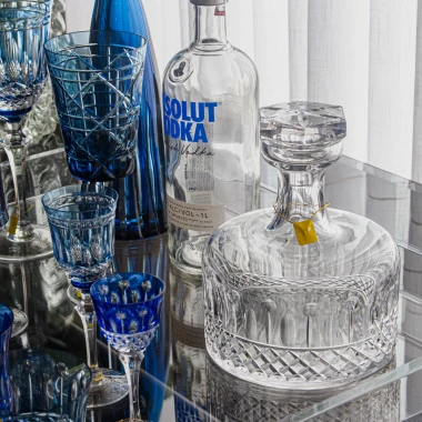 Garrafa P/ Whisky de Cristal 1200ml Mozart Lapidado 69