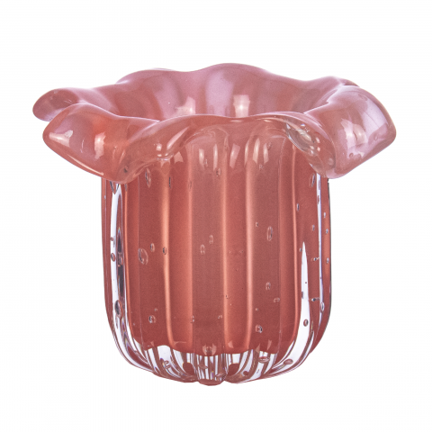 Vaso Murano Salvador P Quartzo Rose