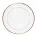Prato Raso de Porcelana Versa com Filete em Ouro 24k