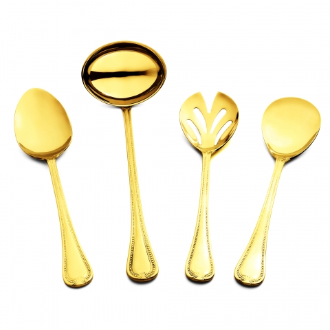 Kit 4 Peças P/Serviço Belle Ouro 24k St James