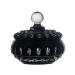 Potiche Cristal Lapidado 15 Preto