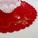 Centro de Mesa Natal Vermelho - 0,85 Cm Redondo