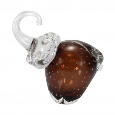 Imagem Murano Elefante Rubi Dourado