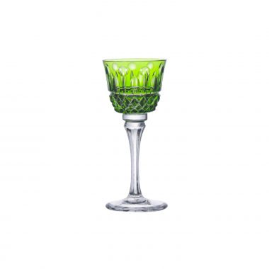 Taça Cristal Lapidado 69 Licor Verde Claro 60ml