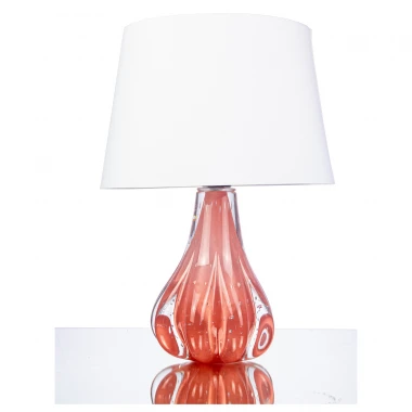Abajur Murano Galli Quartzo Rose