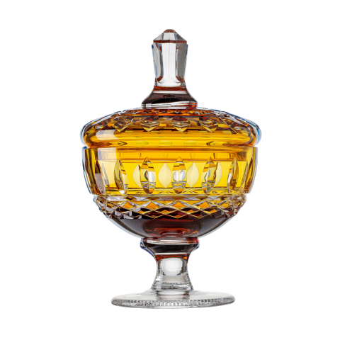 Compoteira de Cristal Lapid 15 Amarelo