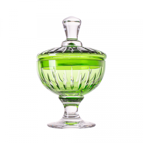 Compoteira de Cristal Lapid 66 Verde Claro
