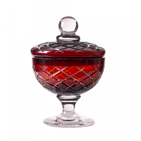 Compoteira de Cristal Lapid 33 Vermelho
