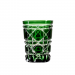 Copo de Cristal Lapidado 95 P/Licor 75ml Verde Escuro