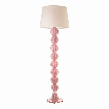 Abajur Murano de Chão Joli Rosa Candy