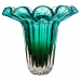 Vaso Murano Island Verde Folha