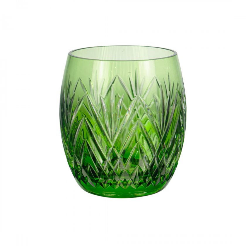Copo Cristal Lapidado 46 P/Whisky Pineapple Verde Claro Copo Cristal Lapidado 46 P/Whisky Pineapple Verde Claro