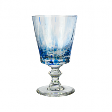Taça de Cristal P/água For Fun Azul Claro