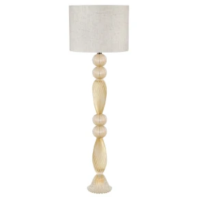 Abajur Murano de Chão Athenas Cristal com Ouro 24k