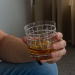 Copo Cristal Lapidado 24 P/Whisky Double Blend Incolor 420ml