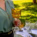Taça de Cristal Lapidado 66 P/Vinho Tinto Amarelo