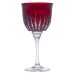 Taça de Cristal Lapidado 66 P/Agua Vermelho