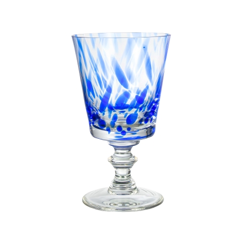 Taça de Cristal P/água For Fun Azul Escuro