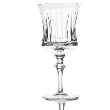 Taça Cristal Lapidado 66 P/água Incolor 360ml