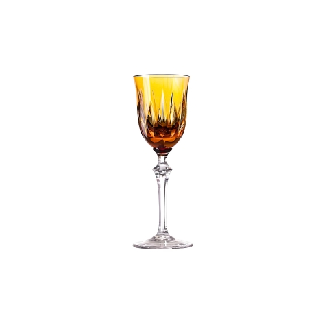 Taça Cristal Lapidado 66 Serenata Licor 110ml Amarelo