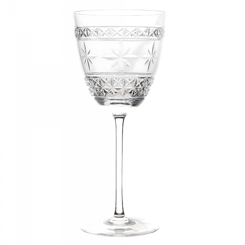 Taça Cristal Lapidado 31 P/água Incolor 500ml