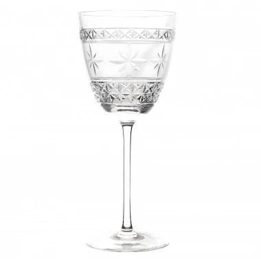 Taça Cristal Lapidado 31 P/água Incolor 500ml