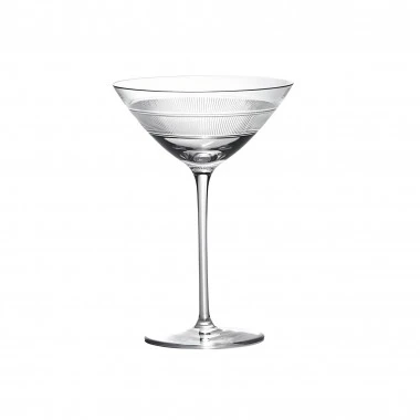 Taça Cristal Lapidado P/ Martini Country Club 280ml