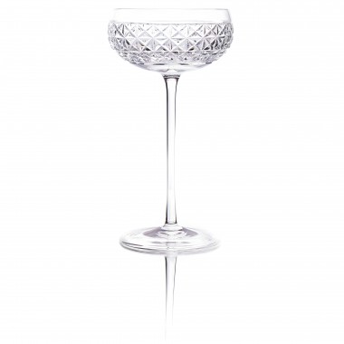 Taça de Cristal Lapidado Coupe 04 - 200ml Incolor