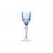 Taça Cristal Lapidado 68 Licor Azul Claro 80ml