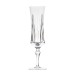Taça Cristal Lapidado 66 P/Champagne Incolor 210ml