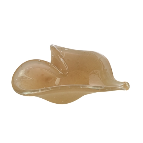 Porta Objeto Murano Coração Champagne