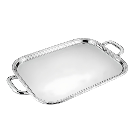 Bandeja de Prata Oblonga C/Alça Croise