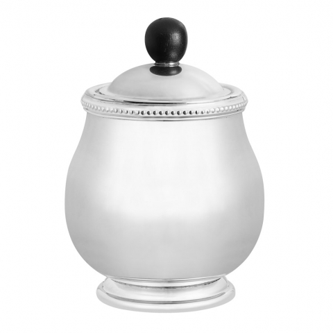 Açucareiro de Prata C/Alça de Madeira e Cordão Croise St James