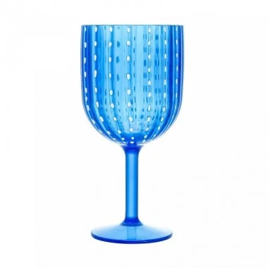 Kit 6 Taças de Acrilico Orquidea Azul
