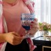 Taça Cristal Lapidado P/água Laranjeiras Mozart 450ml Azul Claro